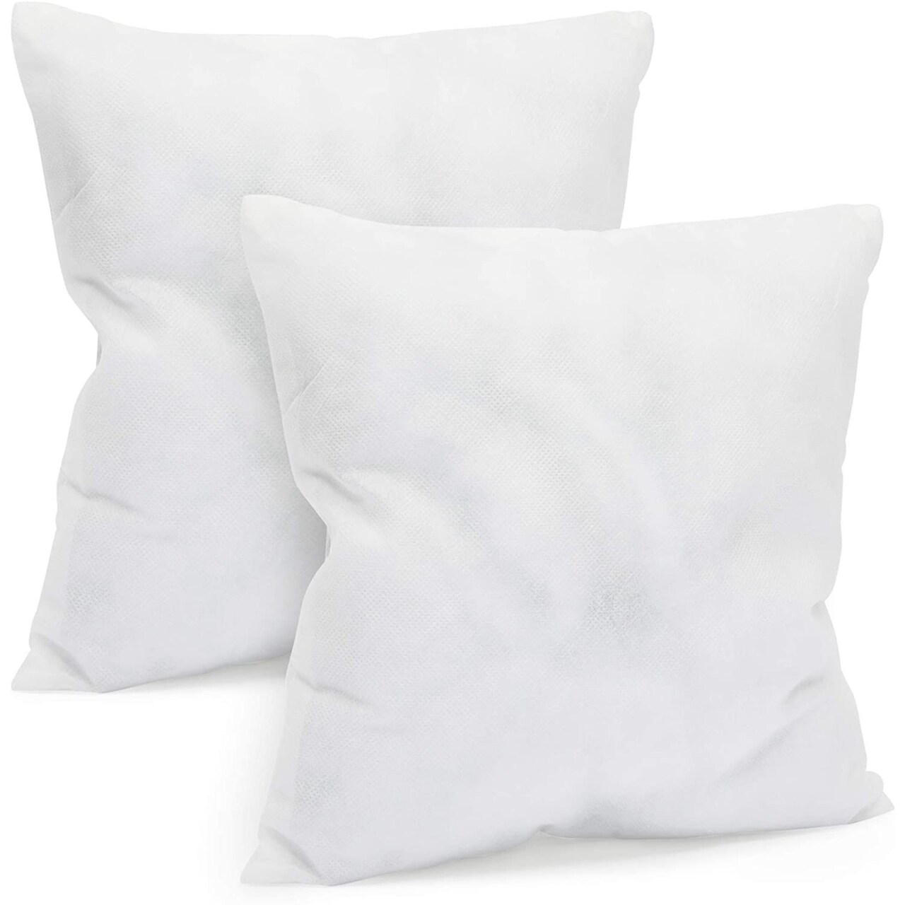 Hypoallergenic Throw Pillow Insert Stuffers (White, 18 x 18 Inches, 2 Pack)